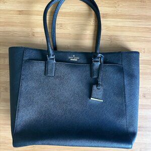 Kate Spade New York Black Leather All-Purpose Tote & Work Bag